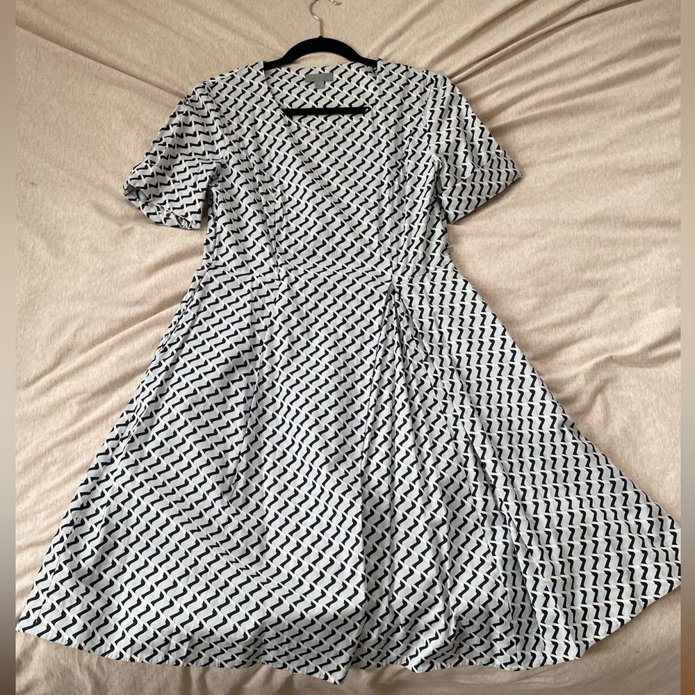 COS Chevron Patterned Structured Dress - Picture 7 of 11